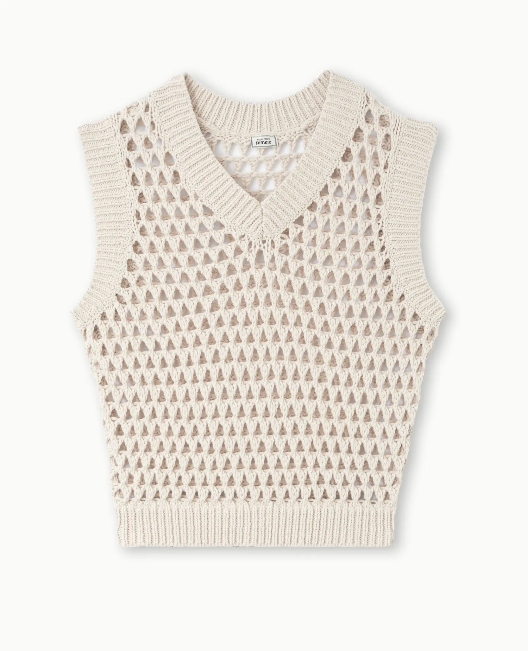 Pimkie Pull Et Gilet^Pull Sans Manches En Maille Ajourée -