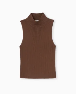 Pimkie Pull Et Gilet^Pull Sans Manches En Maille Côtelée -