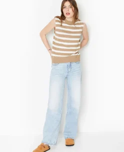 Pimkie Pull Et Gilet^Pull Sans Manches Rayé -