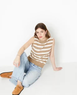 Pimkie Pull Et Gilet^Pull Sans Manches Rayé -