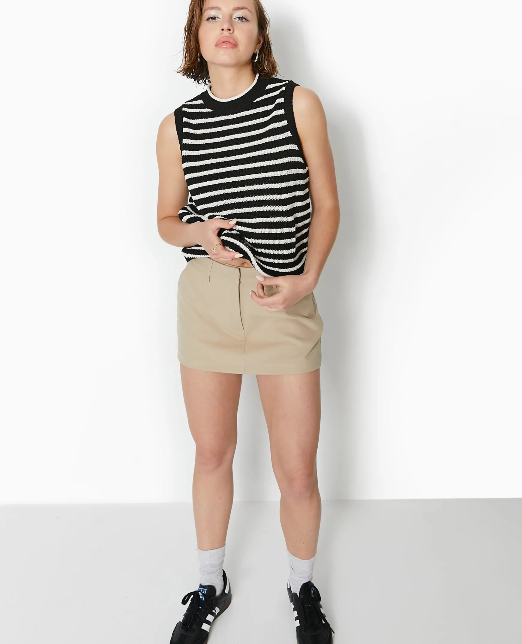 Pimkie Pimkie Positive|Pull Et Gilet^Pull Sans Manches Rayé -