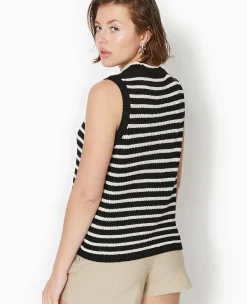 Pimkie Pimkie Positive|Pull Et Gilet^Pull Sans Manches Rayé -