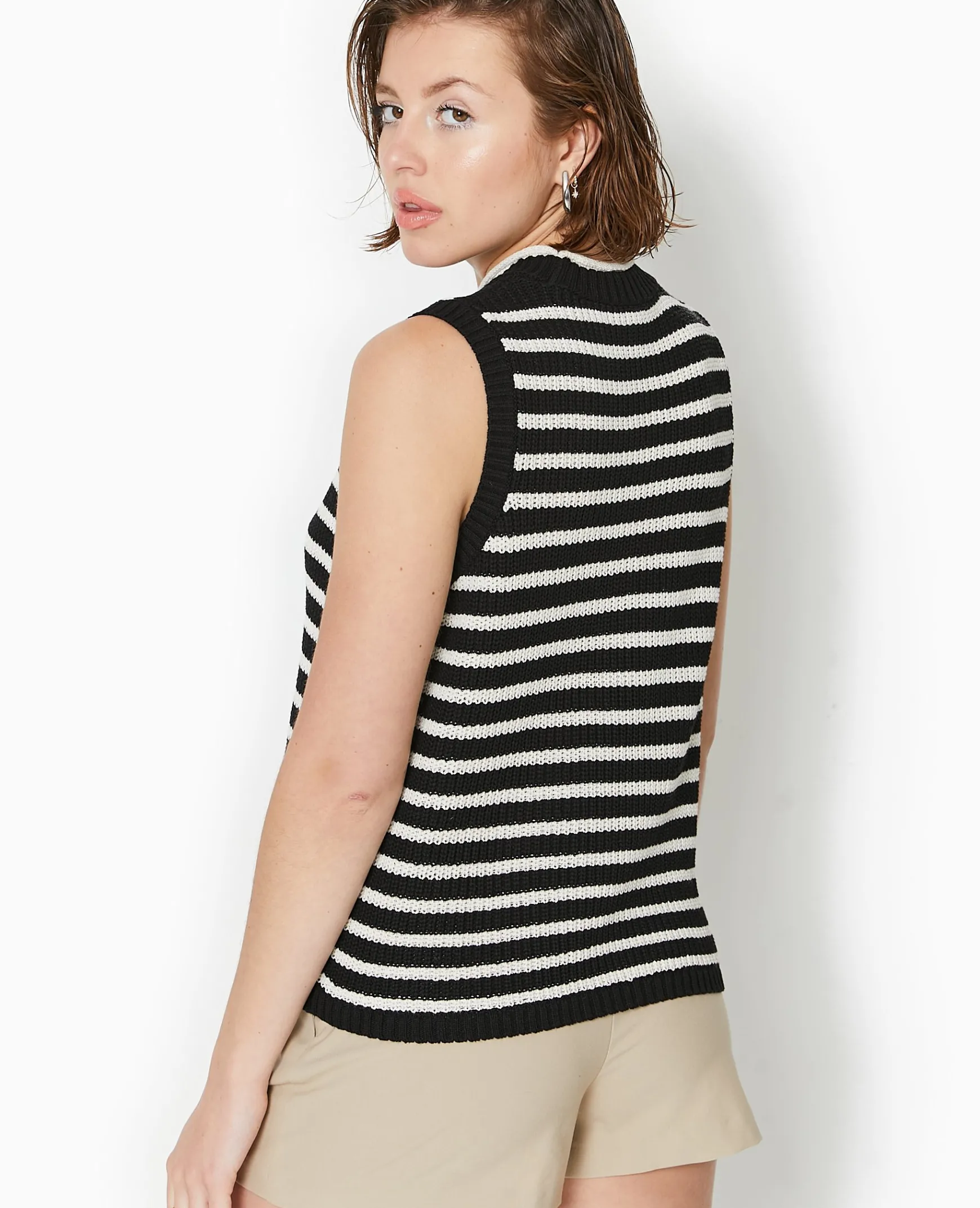 Pimkie Pimkie Positive|Pull Et Gilet^Pull Sans Manches Rayé -