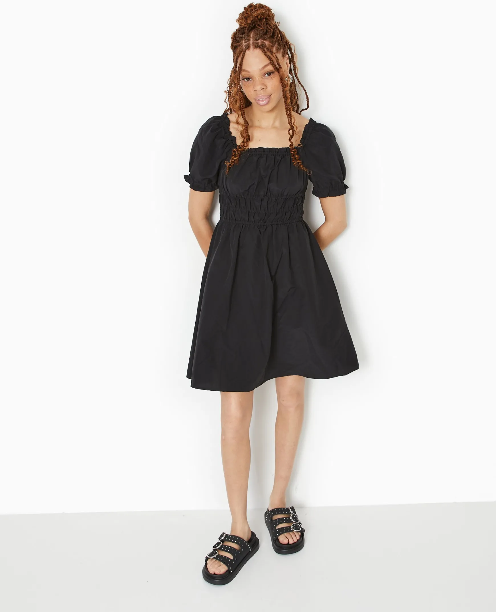 Pimkie Toute La Collection|Robe^Robe Babydoll Avec Fronces Encolure Bardot -