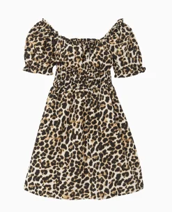 Pimkie Toute La Collection|Robe^Robe Babydoll Encolure Bardot Motif Léopard -