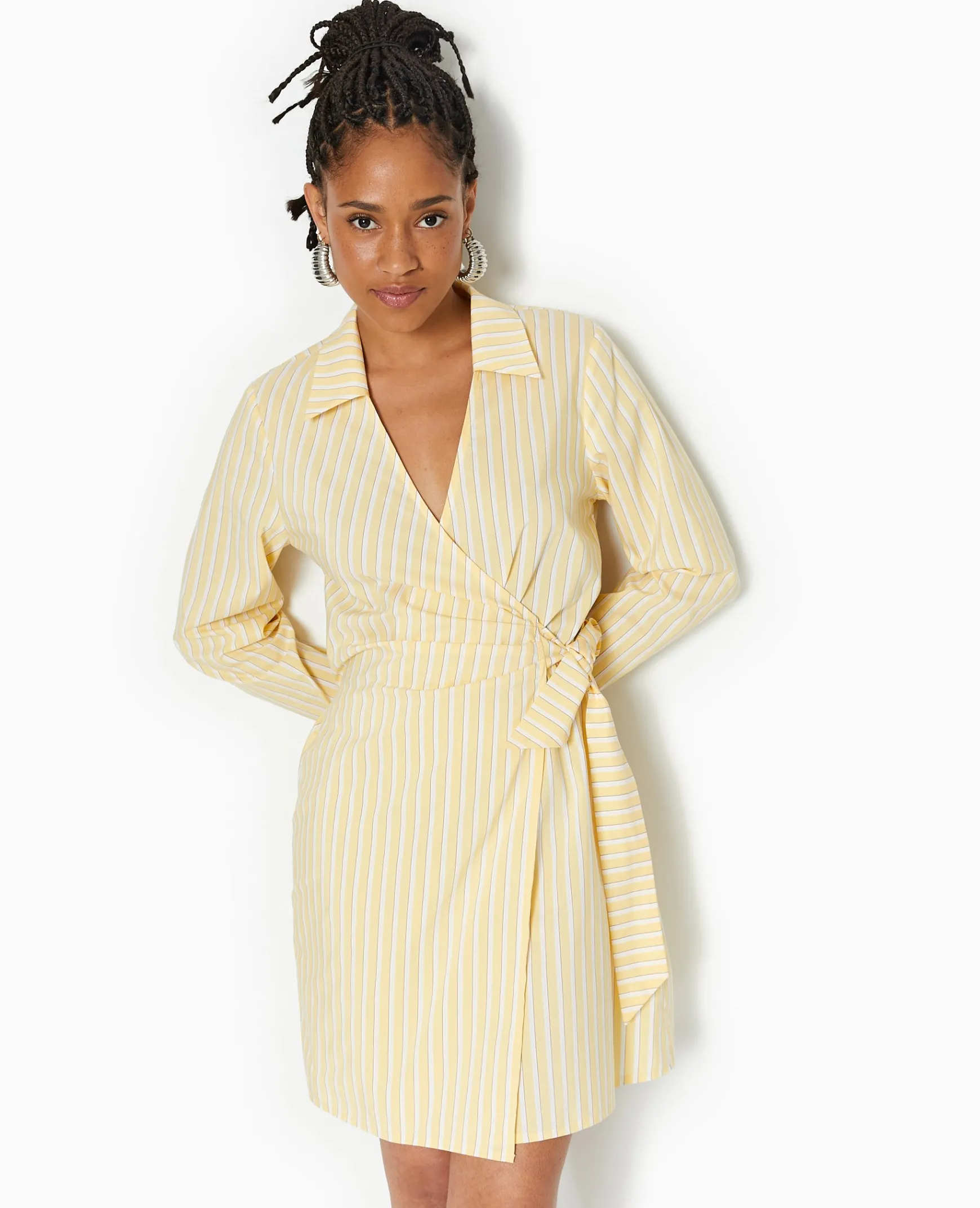 Pimkie Robe^Robe Cache-cœur Courte Rayée -