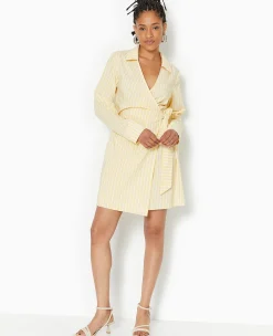 Pimkie Robe^Robe Cache-cœur Courte Rayée -