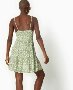 Pimkie Toute La Collection|Robe^Robe Courte à Bretelles Avec Petits Volants -
