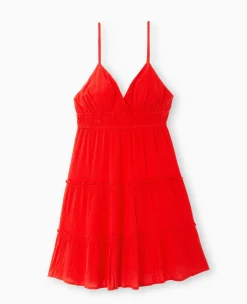Pimkie Toute La Collection|Robe^Robe Courte à Volants Encolure Croisée -