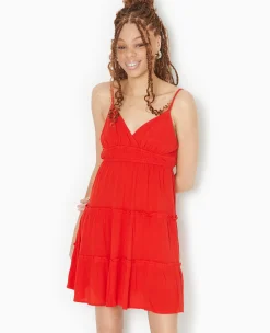 Pimkie Toute La Collection|Robe^Robe Courte à Volants Encolure Croisée -