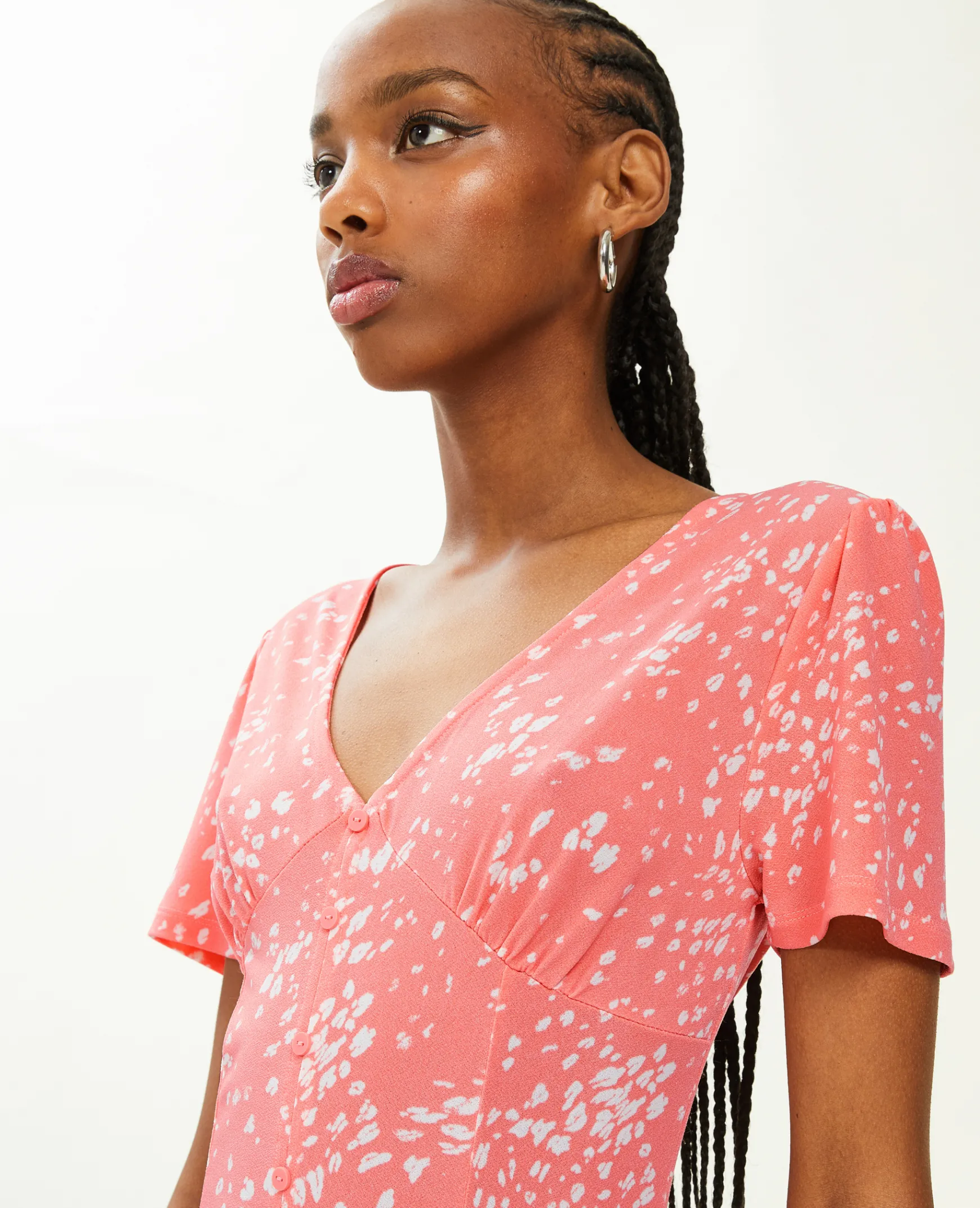 Pimkie Pimkie Positive|Robe^Robe Courte Avec Boutons -