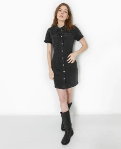 Pimkie Pimkie Positive|Robe^Robe Courte Et Moulante En Jean -