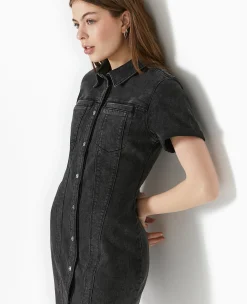 Pimkie Pimkie Positive|Robe^Robe Courte Et Moulante En Jean -