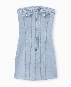 Pimkie Pimkie Positive|Robe^Robe Courte Forme Bustier En Jean -