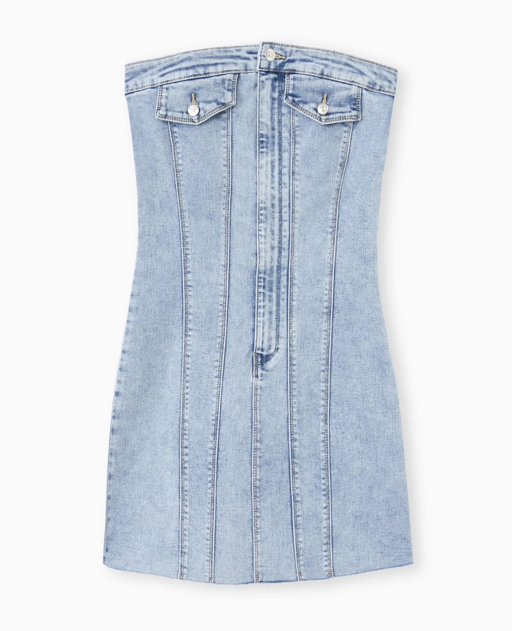 Pimkie Pimkie Positive|Robe^Robe Courte Forme Bustier En Jean -