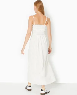 Pimkie Toute La Collection|Robe^Robe Longue Avec Smocks Motif Rayures -