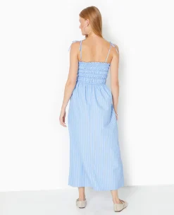 Pimkie Toute La Collection|Robe^Robe Longue Avec Smocks Motif Rayures -