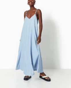 Pimkie Robe^Robe Longue En Tissu Effet Jean -