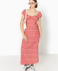 Pimkie Robe^Robe Longue Forme Empire Motif Fleurs -
