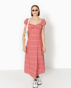 Pimkie Robe^Robe Longue Forme Empire Motif Fleurs -