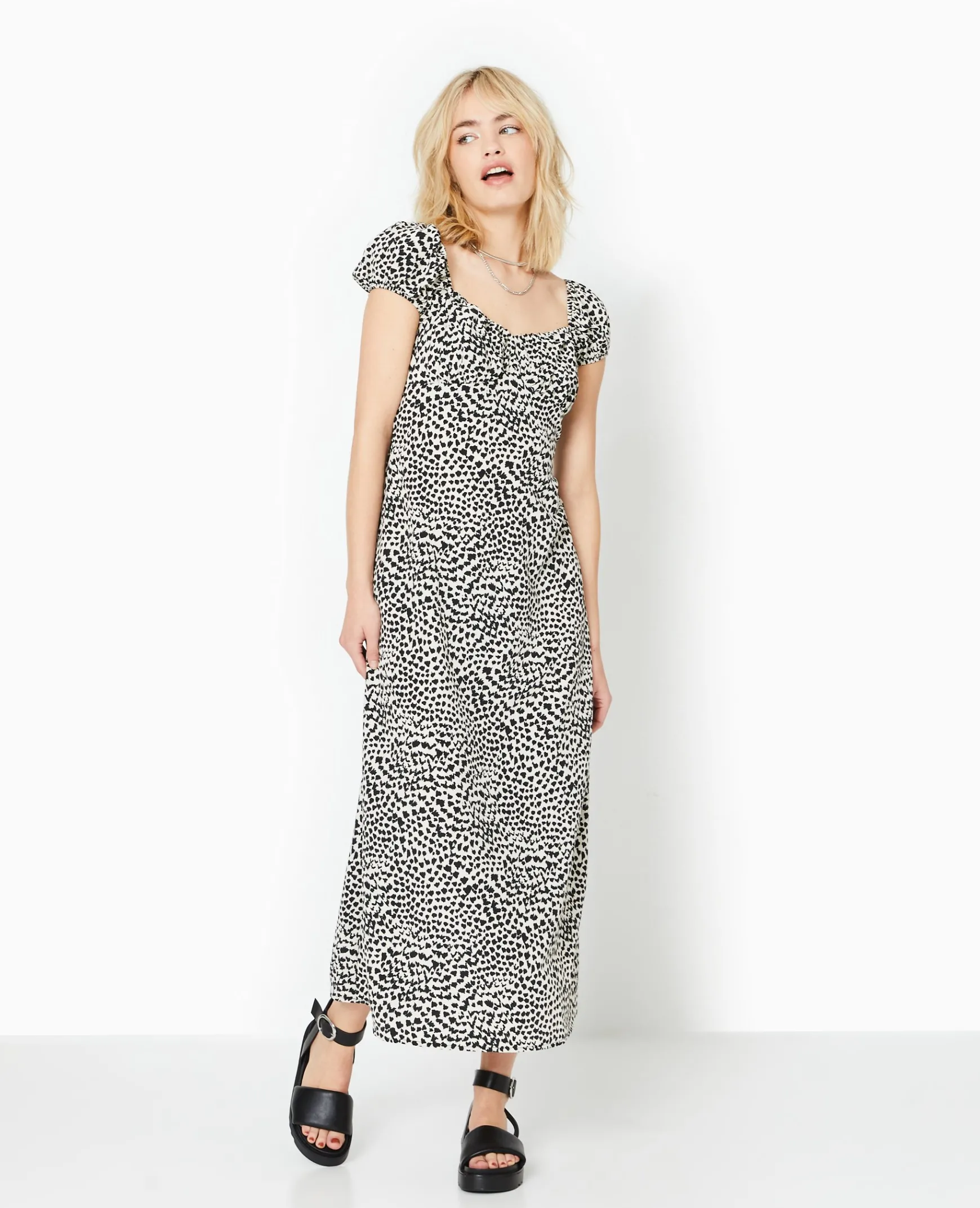 Pimkie Toute La Collection|Robe^Robe Longue Forme Empire Motif Tacheté -