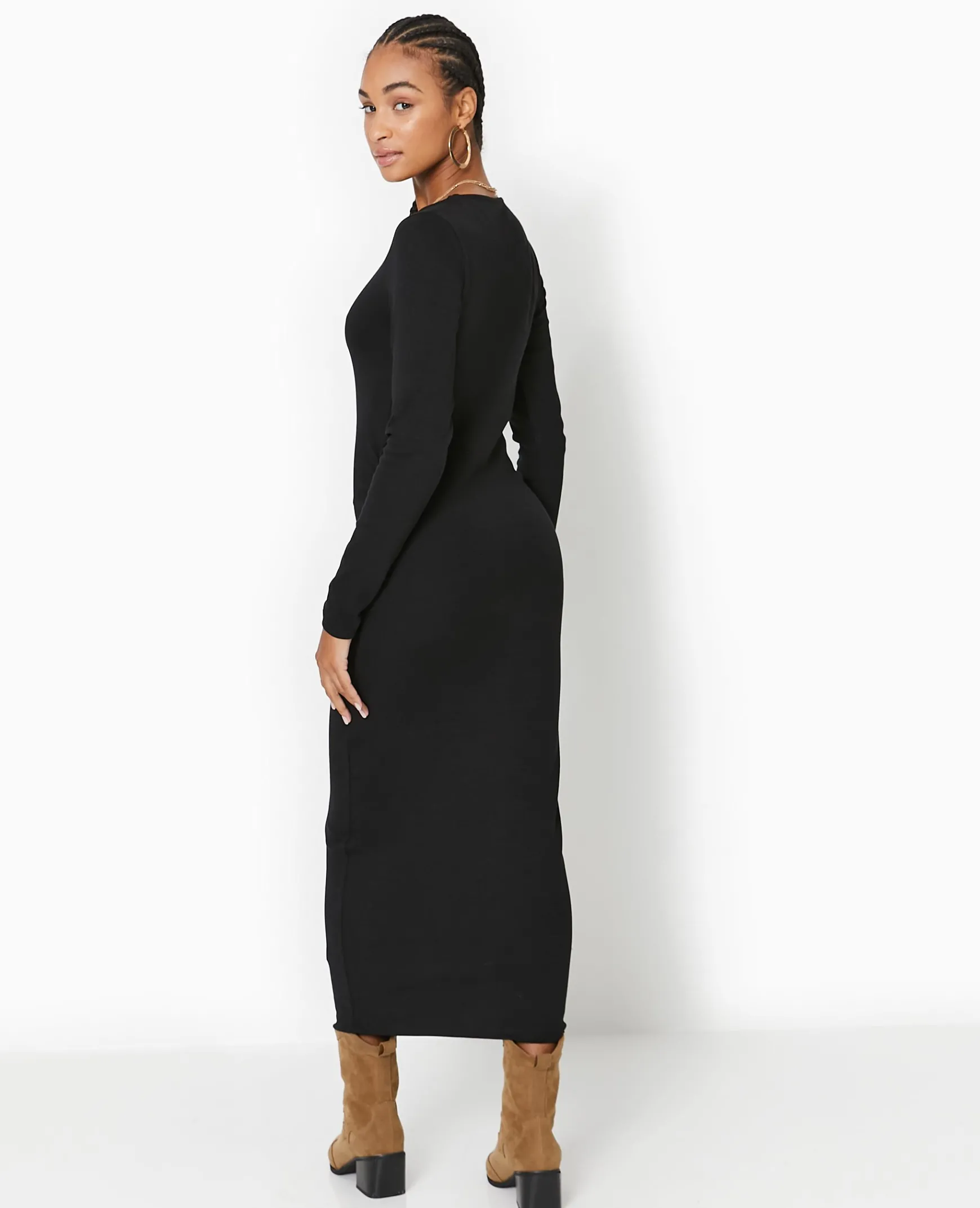Pimkie Robe^Robe Longue Moulante Avec Fronces Côtés -