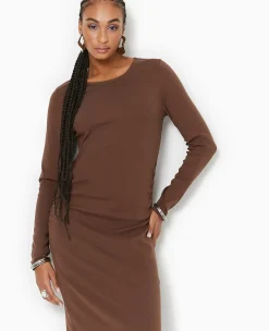 Pimkie Robe^Robe Longue Moulante Avec Fronces Côtés -
