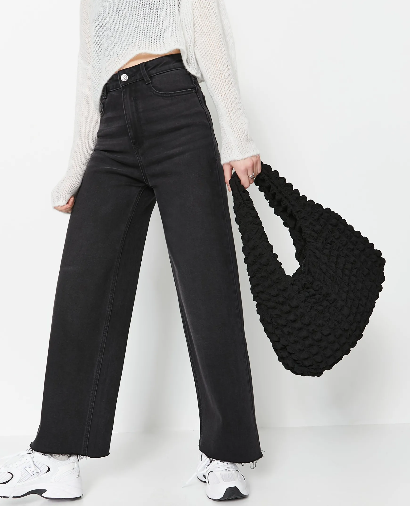Pimkie Sac^Sac Forme Lune En Tissu Reliéfé Gaufré -