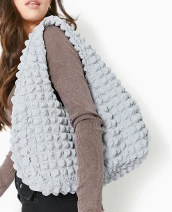 Pimkie Sac^Sac Forme Lune En Tissu Reliéfé -