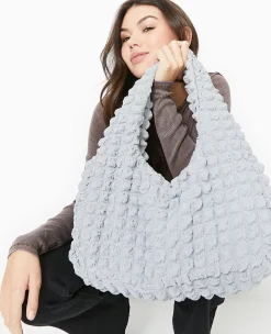 Pimkie Sac^Sac Forme Lune En Tissu Reliéfé -