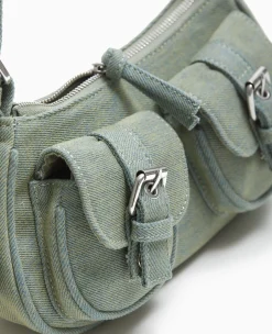 Pimkie Sac^Sac Multipoche En Jean Effet Dirty -