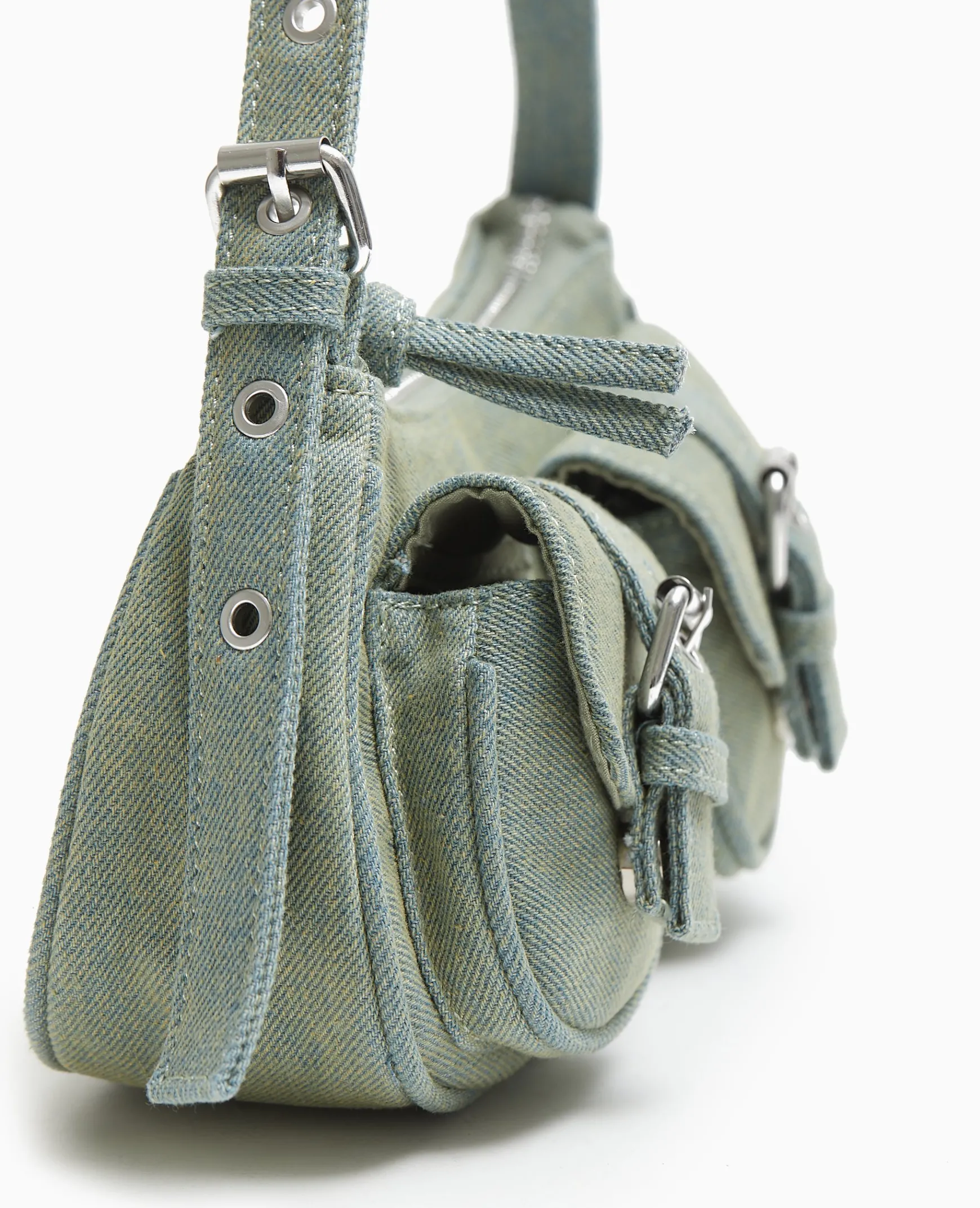 Pimkie Sac^Sac Multipoche En Jean Effet Dirty -