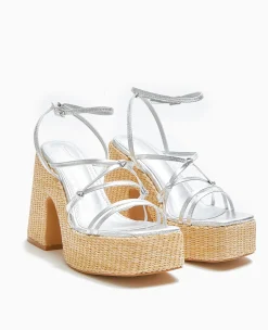 Pimkie Sandales À Talons^Sandales Plateformes Avec Semelles Paille -