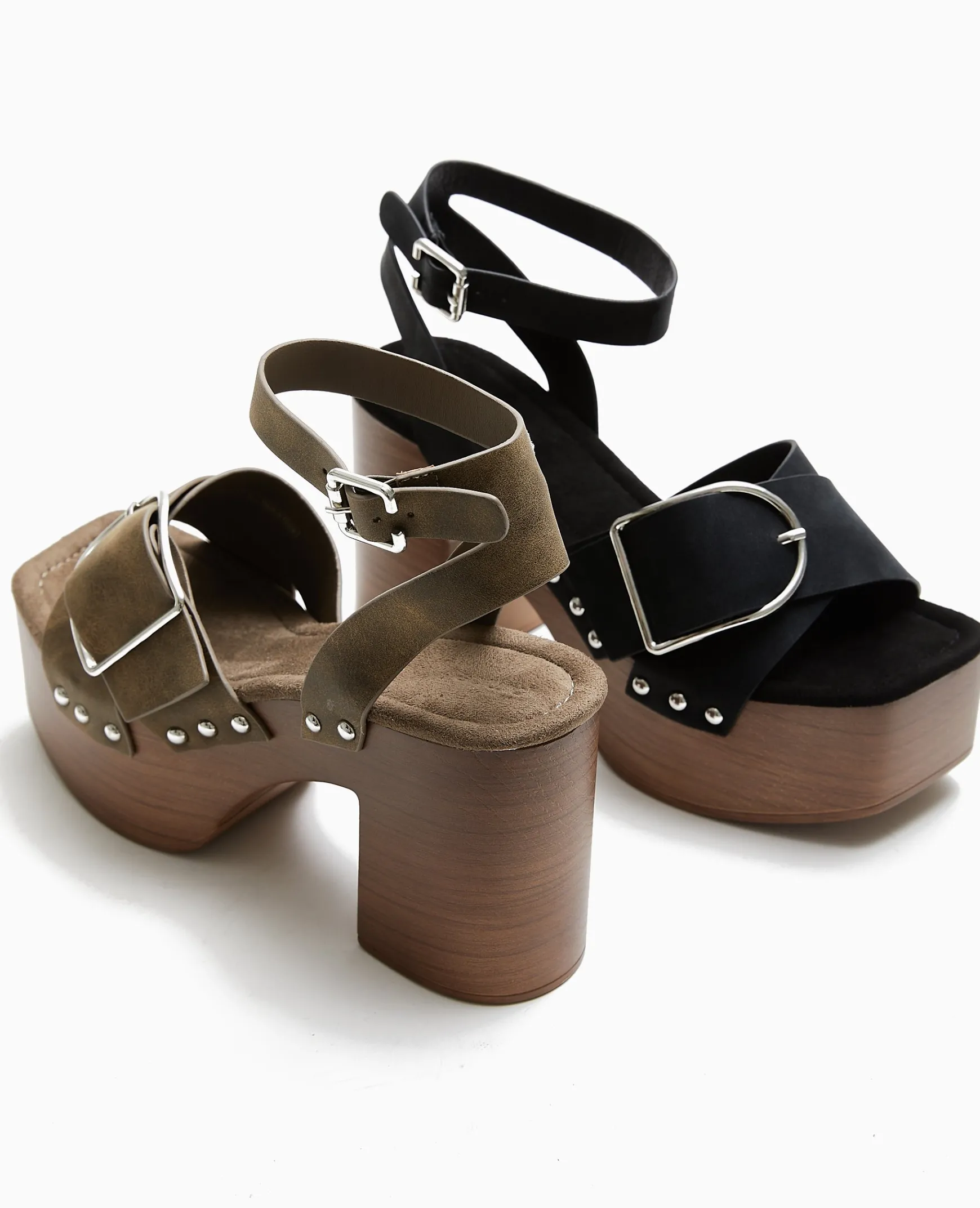 Pimkie Sandales À Talons^Sandales Plateformes Semelles Effet Bois -