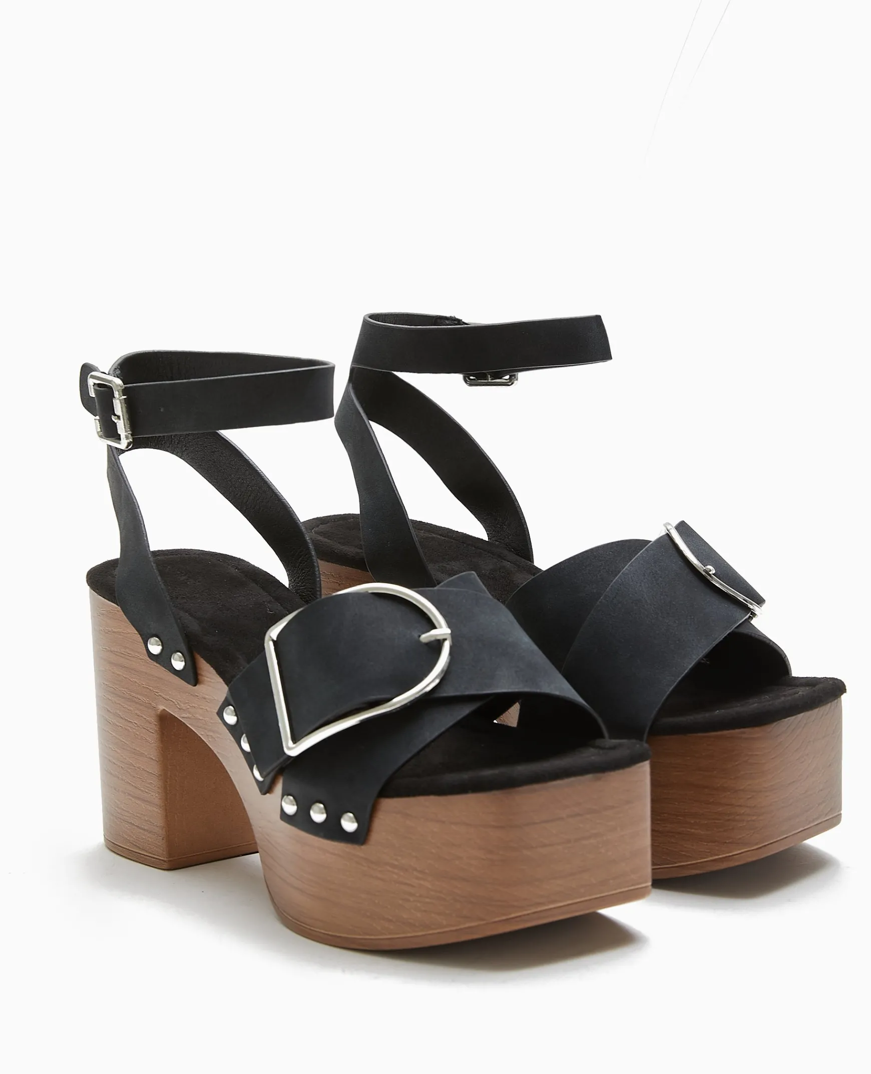 Pimkie Sandales À Talons^Sandales Plateformes Semelles Effet Bois -