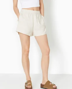 Pimkie Toute La Collection|Short^Short Court Taille élastiquée Avec Lin -