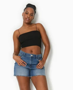 Pimkie Pimkie Positive|Short^Short En Jean Bas Coupés -