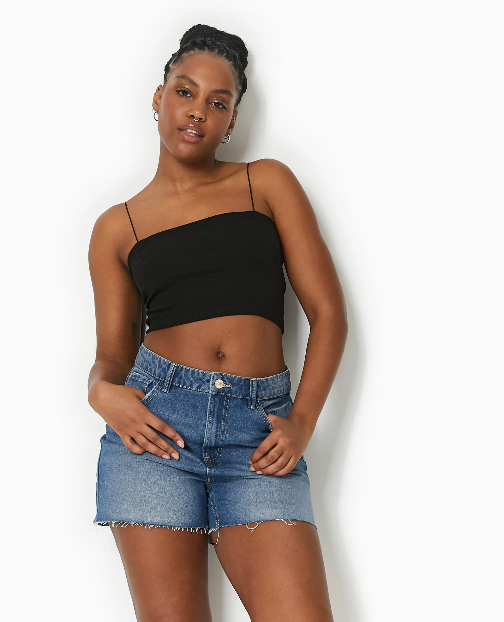 Pimkie Pimkie Positive|Short^Short En Jean Bas Coupés -