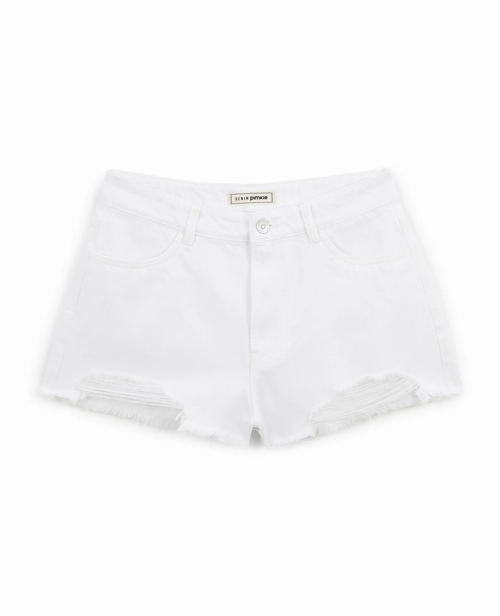 Pimkie Pimkie Positive|Short^Short En Jean Coupé Effet Destroy -