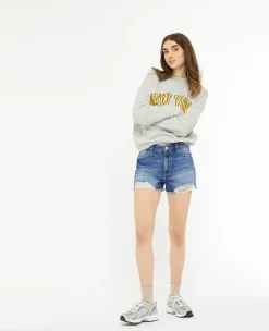 Pimkie Toute La Collection|Pimkie Positive^Short En Jean Coupé Effet Destroy -