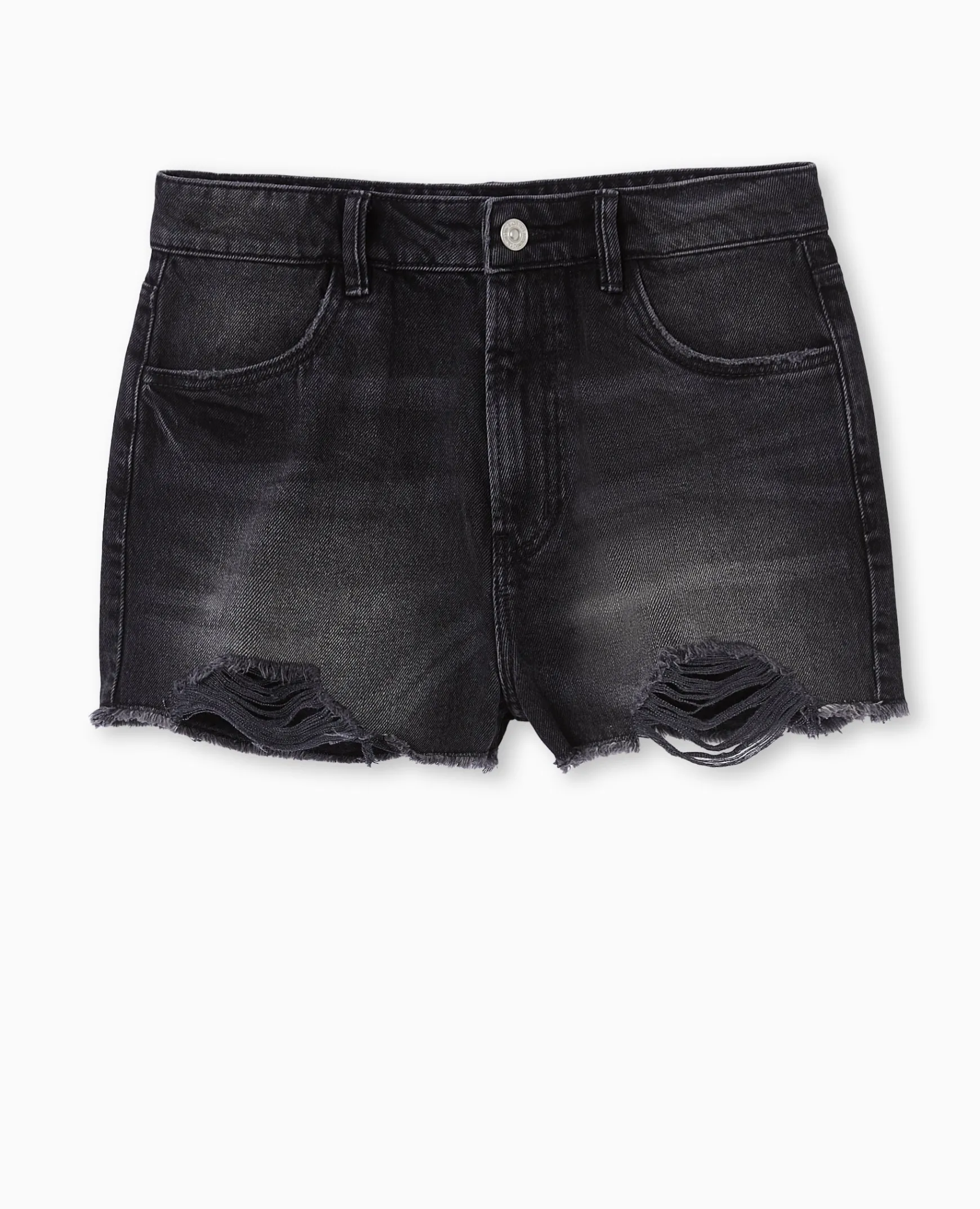 Pimkie Pimkie Positive|Short^Short En Jean Coupé Effet Destroy -