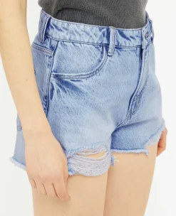 Pimkie Toute La Collection|Pimkie Positive^Short En Jean Coupé Effet Destroy -