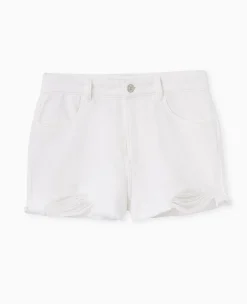 Pimkie Pimkie Positive|Short^Short En Jean Coupé Effet Destroy -