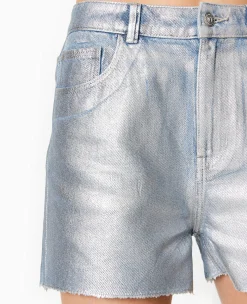 Pimkie Toute La Collection|Pimkie Positive^Short En Jean Enduit Taille Haute -
