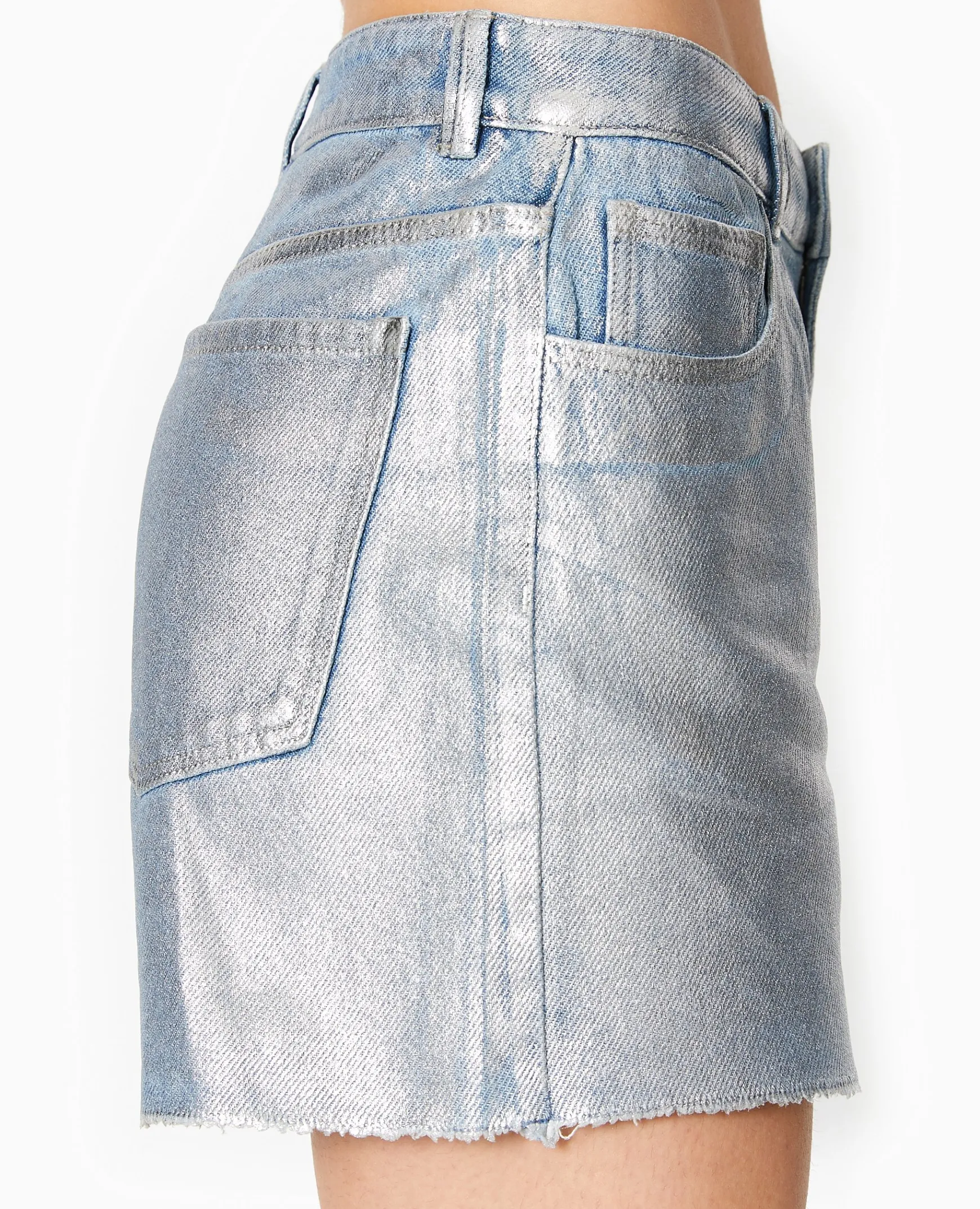 Pimkie Toute La Collection|Pimkie Positive^Short En Jean Enduit Taille Haute -