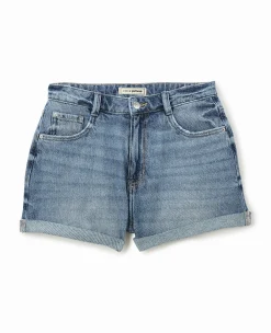 Pimkie Pimkie Positive|Short^Short En Jean Loose Taille Haute Bas Roulottés -