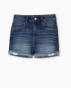 Pimkie Toute La Collection|Pimkie Positive^Short En Jean Stretch Avec Bas Coupés -