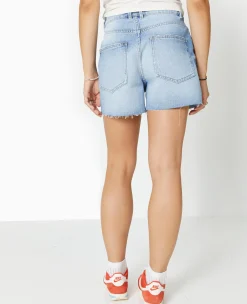 Pimkie Short|Jean^Short En Jean Taille Haute Bas Coupés -