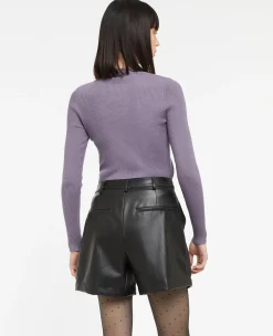 Pimkie Toute La Collection|Short^Short Taille Haute En Simili Cuir Avec Pinces -