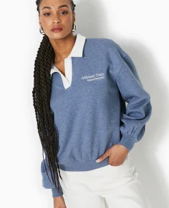 Pimkie Pimkie Positive|Sweat^Sweat Col Polo Avec Broderie -
